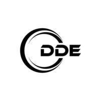 DDE Logo Design, Inspiration for a Unique Identity. Modern Elegance and Creative Design. Watermark Your Success with the Striking this Logo. vector