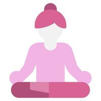 Yoga Poses icon illustration vector