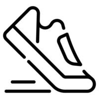 corriendo Zapatos icono ilustración vector