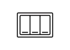 light switch icon design vector isolated