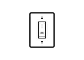 light switch icon design vector isolated