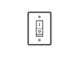 light switch icon design vector isolated