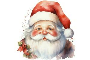 Watercolor santa claus. Generate Ai photo