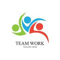 Team Work Logo Design,Together. Modern Social Network Team Logo Design vector