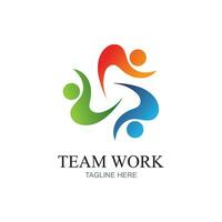 Team Work Logo Design,Together. Modern Social Network Team Logo Design vector