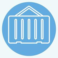 Icon Container. related to Building Material symbol. blue eyes style. simple design editable. simple illustration vector