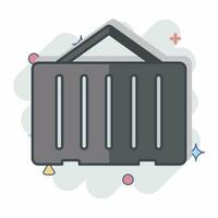 Icon Container. related to Building Material symbol. comic style. simple design editable. simple illustration vector