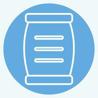 Icon Cement. related to Building Material symbol. blue eyes style. simple design editable. simple illustration vector