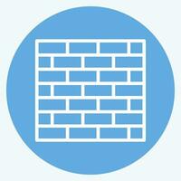 Icon Outer Wall. related to Building Material symbol. blue eyes style. simple design editable. simple illustration vector