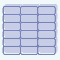 Icon Wall. related to Building Material symbol. two tone style. simple design editable. simple illustration vector