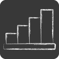 Icon Stairs. related to Building Material symbol. chalk Style. simple design editable. simple illustration vector