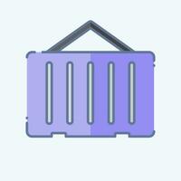 Icon Container. related to Building Material symbol. doodle style. simple design editable. simple illustration vector