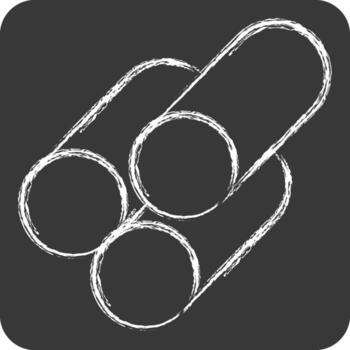 Icon Material. related to Building Material symbol. chalk Style. simple design editable. simple illustration vector