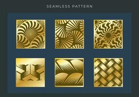 Set of Geometry over lapping outline seamless pattern element vector for background. Modern and stylish shape texture. Fit for banner, backdrop, poster, fabrique, cover. Vector Eps 10