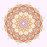 Decorative Gradient color Ornamental ethnic elements mandala Pattern background Design Pro Vector