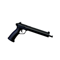 gun 3d rendering icon illustration png