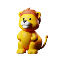 lejon 3d ikon illustration png