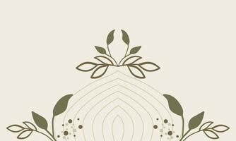 floral background with flowers and leaves ornament vector