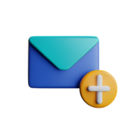 Email 3d Rendern Symbol Illustration png