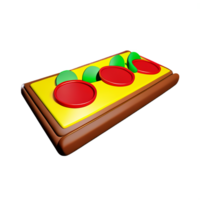 Pizza 3d icono ilustración png