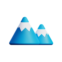 mountain 3d icon illustration png