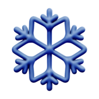 sneeuwvlok 3d renderen icoon illustratie png