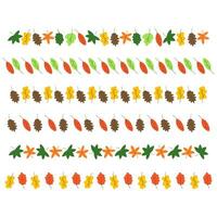 conjunto de otoño hojas de diferente arboles vector