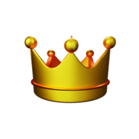 corona 3d icono ilustración png