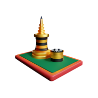 casino 3d representación icono ilustración png