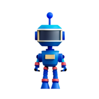 robô 3d Renderização ícone ilustração png