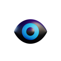 Auge 3d Rendern Symbol Illustration png