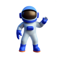 astronauta 3d Renderização ícone ilustração png