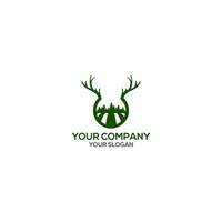 Hunting Land Logo Design Vector