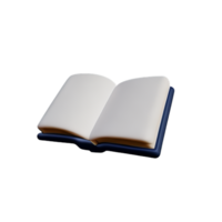 livre 3d icône illustration png