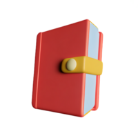 book 3d icon illustration png