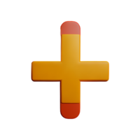 cross  3d icon illustration png