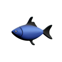 pesce 3d icona illustrazione png