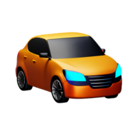 car 3d illustration icon png