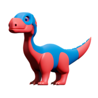 dinosaur 3d rendering icon illustration png
