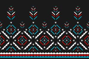 Abstract ethnic pattern art. Ikat seamless pattern traditional. American, Mexican style. vector