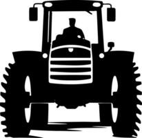 tractor vehicle in front view vector