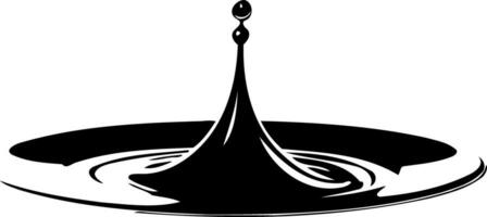 water drop black and white vector