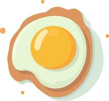 food fried egg omelette vector