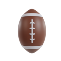 American football ball 3d isolated png