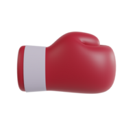 röd boxning handske 3d isolerat png
