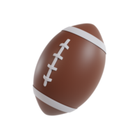 American football ball 3d isolated png