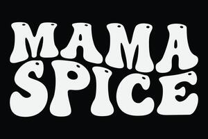 Mama Spice Funny Thanksgiving T-Shirt Design vector