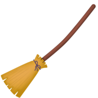 cartoon drawing of witch broom png