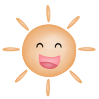 Cartoon sun drawing png