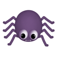 cartoon drawing of a purple spider png